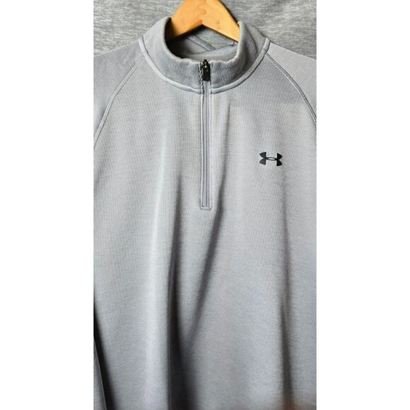Under Armour Cold Gear Mens Storm 1/4 Zip Sweatshirt Gray Size 3XL - Picture 2 of 10